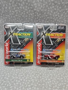Auto World 1955 Chevy Bel Air Xtraction Ultra-G Slot Car SC412 R4 Version A & B